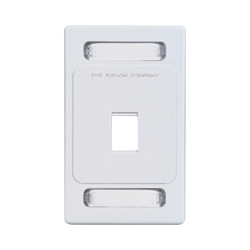Placa de pared Keystone de 1 salida, color blanco, para jacks Keystone Z-MAX y MAX