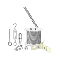 Kit  de Sujeción de Mástil de 3 Metros a Piso de Concreto. 