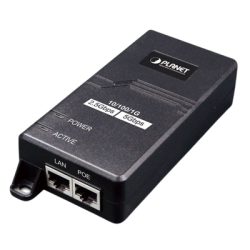 Inyector PoE 802.3 af/at, Hasta 30 W, con Puertos de 10/100/1000Mbps/ 2.5 Gbps/5 Gbps