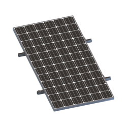 Kit De Minirieles Para Panel Solar Arreglo 1X1 Para Instalación Plano En Lámina