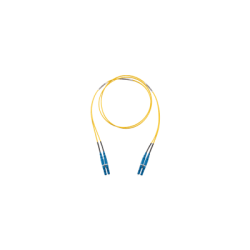 Jumper de Fibra Optica Monomodo 9/125 OS2, LC-LC Duplex, OFNR (Riser), Color Amarillo, 25 Metros