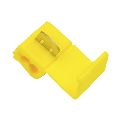 Conector rápido / 12 - 10 AWG / Amarillo / Empalme seguro y rápido sin pelar cables / Paquete de 25 piezas.