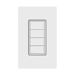 (RadioRa3) Botonera Sunnata Blanco 4 escenas, programe escenas diferentes en cada botón.