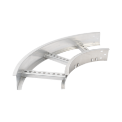 Curva Horizontal de Aluminio de 90° Perfil Z / Peralte 3 1/4