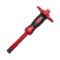 Cincel de Punta Plana con Protección para las Manos de 19x16x250mm