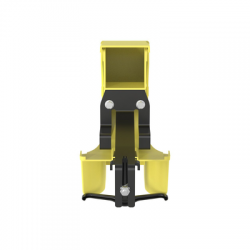 Bajada Para Canaleta FiberRunner™, Uso con Medidas 4x4, 6X4, 12X4, o 24X12, Con Reducción a 2X2, Color Amarillo