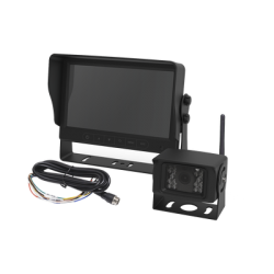 Sistema Profesional Inalámbrico de Cámara de Reversa y Monitor para Vehículos de Trabajo y Montacargas