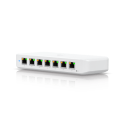 USW Ultra Switch de 8 Puertos GbE (7 Puertos PoE+ y 1 Puerto Entrada PoE++) con Opciones de Montaje Versátiles