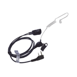Micrófono - audífono de solapa con tubo acústico transparente para ICOM IC-F11/ 14/ 3021/ 3013/ 3103/ 3003/ 1100D/2100D/ICF200