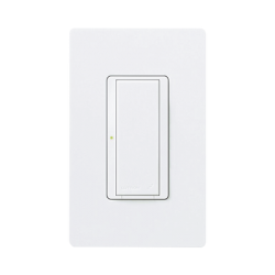 (RadioRA2) Switch on/off  RRD-8S-DV-WH de doble voltaje, un solo polo 120V/, 8A/, 1/10HP 3A en motores, apaga y enciende iluminación ó motor, NO requiere cable neutro.