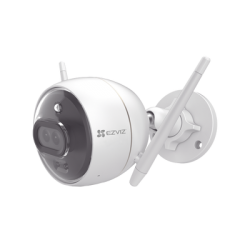 Bala IP 2 Megapíxel / Wi-Fi  / Doble Lente / COLORES EN OSCURIDAD / Deteccion de Personas o Vehículos  / Cruce de Línea / Intrusión a un área / Audio de dos vías / Luz Estroboscópica / Sirena / MicroSD