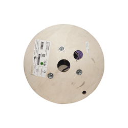 Bobina de Cable Blindado S/FTP de 4 pares, Cat7A, Inmune a Ruido e Interferencias, LS0H (Bajo humo, Cero Halógenos), Color Violeta, 305 m