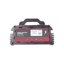Cargador de Baterías / 12 o 24 Vcc / hasta 250 Ah / 25 A / Display LCD 