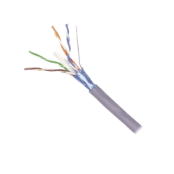 Bobina de Cable Blindado F/UTP de 4 Pares, Z-MAX, Cat6A, Soporte de Aplicaciones 10GBase-T, CM, Color Gris, 305m