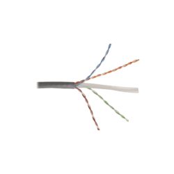 Bobina de Cable UTP Reelex, de 4 pares, Desempeño Cat6, LS0H (Bajo humo, cero halógenos), Color Gris, 24 AWG, 305m