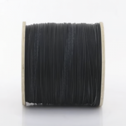 Carrete de 2 km de Fibra Óptica Drop Plana, Interior/Exterior G.657A2 Monomodo de 1 hilo (unifibra), Dieléctrica, Forro Negro, Compatible con Conectores FASC, FASCUP, FASCLC