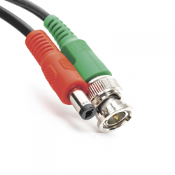 Cable coaxial ( BNC RG59 ) + Alimentación / SIAMÉS / 50 Metros / 100 % COBRE / Para Cámaras 4K  / Uso interior y exterior