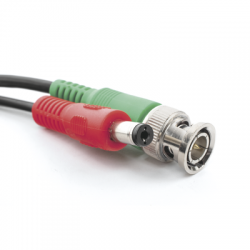 Cable coaxial ( BNC RG59 ) + Alimentación / SIAMÉS / 10 Metros / Aleación Cobre + Aluminio CCA / Para Cámaras 4K  / Uso interior y exterior