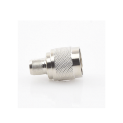 Conector N Macho para 75 Ohm de Anillo Plegable para cable RG-11, Niquel /Oro /Teflón.