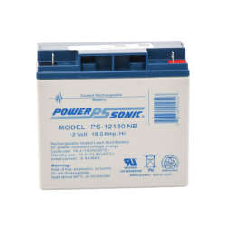 Batería 12V, 18AH, Para Respaldo, Tecnologías AGM/VRLA, Diseño De Vida Útil 5 Años, Terminales Tipo NB, Listada UL, Libre De Mantenimiento
