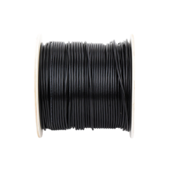 Bobina de cable de 305 m (1000 ft) Cat5e, Aleación de Cobre y Aluminio (CCA), color Negro, Uso Intemperie, Doble Forro