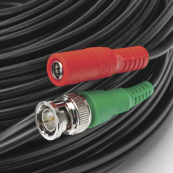 Cable coaxial ( BNC RG59 ) + Alimentación / SIAMÉS / 30 Metros / 100 % COBRE / Para Cámaras 4K  / Uso interior y exterior