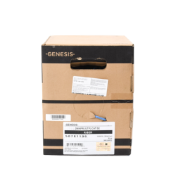 Bobina de 305 Metros Cable Par Trenzado Nivel 5 (CAT 5e) / CMR / Color Azul / 4 Pares de Conductores Sólidos de Cobre AWG 24 / Para Aplicaciones de CCTV, Redes de datos, IP Megapixel, Control RS485