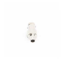 Conector BNC Hembra de 75 Ohm, Anillo Plegable para Cable RG-6/U, Níquel/ Oro/ Teflón.