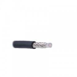 Cable coaxial RG BROADCAST RG58USYS / 305 Metros /  Intemperie / 20 AWG /  blindaje de malla trenzada de cobre estañado ( CuSn ) 96% /  aislante de polietiléno sólido / Hecho en México.