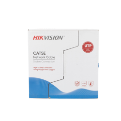 Bobina de Cable UTP 305 Metros / Cat5E (24 AWG) / Color Azul / PVC (CM) / Uso en Interior / 100% Cobre / Aplicaciones de CCTV y Redes de Datos