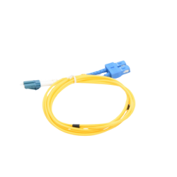 Jumper de Fibra Óptica Monomodo LC/SC Duplex de 1 metro 