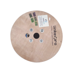 Bobina de 1000 Metros Cable Cat6+ CALIBRE 23 ALTO DESEMPEÑO, ETL,UL, color azul, super flexible, de 1000 metros, para aplicaciones de CCTV, video HD, y redes de datos.