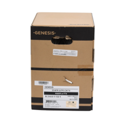 Bobina de Cable de 305 Metros UTP Cat6 Riser / Color Blanco / UL, CMR, Probado a 350 Mhz / Para Aplicaciones de CCTV, Redes de datos, IP megapixel, Control RS485