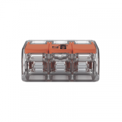Conector de empalme compacto para todo tipo de conductores transparente 3 conectores
