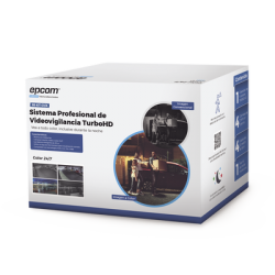 Kit TurboHD 1080p / DVR 4 Canales / 4 Cámaras Bala ColorVu con Microfono Integrado / Fuente de Poder / Accesorios de Instalación