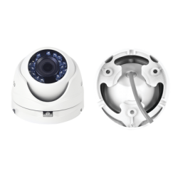 KIT TurboHD 1080p / DVR 8 Canales / 4 Cámaras Bala (exterior 2.8 mm) / 4 Cámaras Eyeball (exterior 2.8 mm) / Transceptores / Conectores / Fuente de Poder Profesional hasta 15 Vcc para Largas Distancias