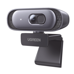 Cámara Web 2K con Micrófono Integrado | Cancelación de Ruido | Corrección de Luz Automática | Vista Amplia de 91° | Rotación Flexible de 360° | Cubierta de privacidad | Incluye Cable USB de 2M.