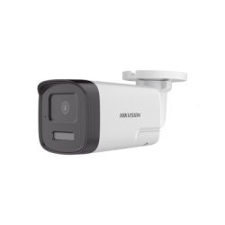 [Audio Bidireccional + Dual Light + ColorVu] Bala TURBOHD 4K (8 Megapixel) / Lente 2.8 mm / 40 mts IR EXIR + 40 mts Luz Blanca / Micrófono y Bocina Integrado / Exterior IP67 / Metal / dWDR