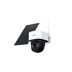 Cámara de Bateria PT 4mp| 4G| Visión Nocturna a color| Audio Bidireccional| Autoseguimiento Inteligente| Grabación Continua | Incluye Panel Solar de 5W