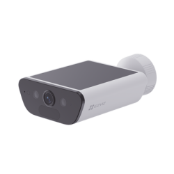 Camara de Bateria con Panel Solar Integrado / 4K Resolucion / WI-FI 6 / Vision Nocturna / Detección Humana y de Vehiculos / Batería de 10400 MAH / IP65 