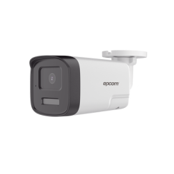 [Audio Bidireccional + Dual Light + ColorVu] Bala TURBOHD 4K (8 Megapixel) / Lente 2.8 mm / 30 mts IR EXIR + 20 mts Luz Blanca / Micrófono y Bocina Integrado / Exterior IP67 / Metal / dWDR