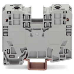 Borna de Paso / 2 Conductores / 35 mm² / POWER CAGE CLAMP / Montaje en Carril DIN 35 x 15 / Poliamida (PA66) / Gris / Tensión 1000 V / Corriente 125 A