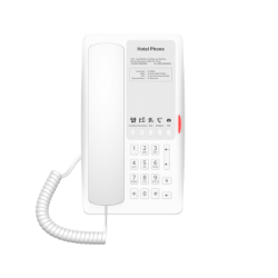 Teléfono IP para Hotelería, Puerto USB-A para Carga, 5 Teclas Programables para Servicio Rápido (Hotline), Plantilla Personalizable con PoE 