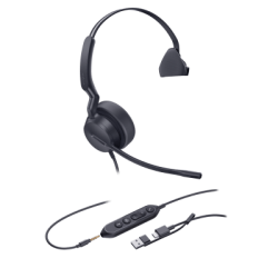 Diadema Alámbrica UH42 SE Mono de Yealink Certificada para Microsoft Teams con USB-C/A