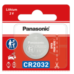 Batería de litio CR2032 de 3 V a 225 mAh (No recargable)