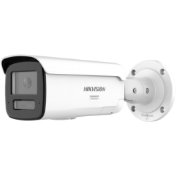 [Dual Light + ColorVu 3.0 + HikAI] Bala IP 4 Megapixel / Lente 4 mm / 60 mts IR + Luz Blanca / Exterior IP67 / Estrobo Azul y Rojo / WDR 130 dB / ACUSENSE 3.0 / Metal / NEMA 4X / ACUSEARCH