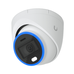 Cámara UniFi Protect Turret AI blanca / 4K(8MP) / Ángulo ultra-ancho 109.9 / Visión Nocturna IR 40 m / AI Avanzado: Reconocimiento de Rostros y Matrículas / LED para color en la noche / Micrófono 2 vías / ranura M