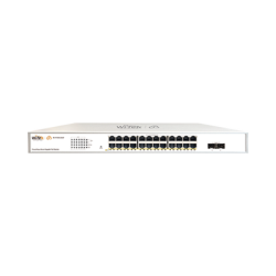 Switch Administrable PoE  / 24 puertos PoE af/at Gigabit /  2 x SFP Gigabit / Administración Cloud Gratuita / Presupuesto 370 W