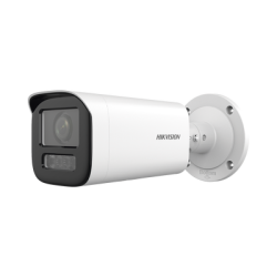 Bala IP 4 Megapíxel / Lente Motorizado 2.7 a 13.5 mm / Dual Light (50 mts IR + 50 mts Luz Blanca)   / Exterior IP67 / WDR 120 dB / PoE  / Micro SD