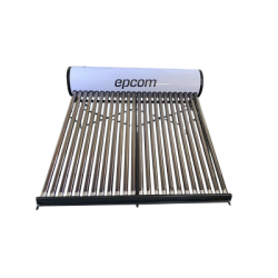 Bóiler Solar de 240L, Baja Presión con 24 Tubos de Vacío de Mayor Resistencia y Termotanque Inoxidable de Grado Alimenticio 240 L Resistentes a Granizo de Hasta 25 mm/ l, Incluye Anodo de Magnesio